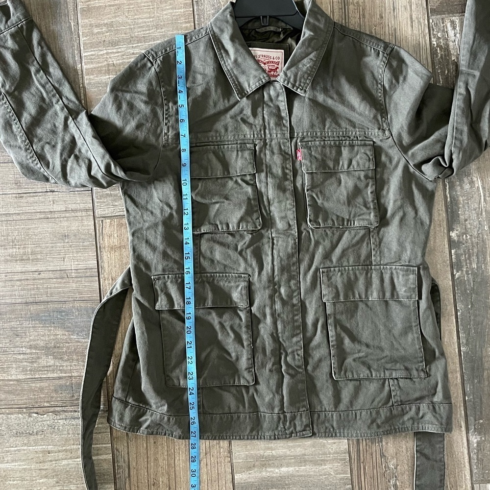 Levi’s SAFARI DENIM JACKET IN OLIVE size large - Picture 9 of 10
